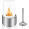 Lampada a Bioetanolo da Tavolo Marsiglia in Acciaio per arredamento Bar e Ristoranti