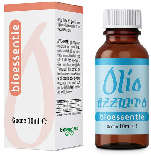 BIOESSENTIE OLIO AZZURRO olio essenziale rilassante antidepressivo antistress Gocce 10 ml