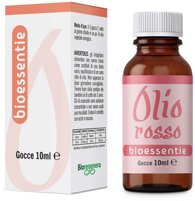 BIOESSENTIE OLIO ROSSO olio essenziale battericida anticellulite Gocce 10 ml