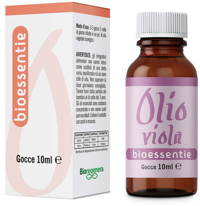 BIOESSENTIE OLIO VIOLA olio essenziale drenante riequilibrante purificante Gocce 10 ml