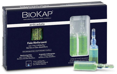 Biokap fiale rinforzanti anticaduta con tricoltil 12 pezzi da 7 ml new