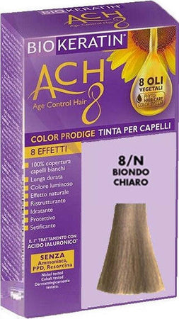 BIOKERATIN-ACH8-Tinta-per-Capelli-Biondo-Chiaro-8/N-200-gr-Dietalinea