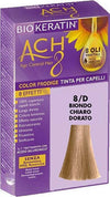 BIOKERATIN-ACH8-Tinta-per-Capelli-Biondo-Chiaro-Dorato-8/D-200-gr-Dietalinea