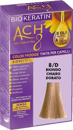 BIOKERATIN-ACH8-Tinta-per-Capelli-Biondo-Chiaro-Dorato-8/D-200-gr-Dietalinea