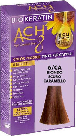 BIOKERATIN-ACH8-Tinta-per-Capelli-Biondo-Scuro-Caramello-6/CA-200-gr-Dietalinea