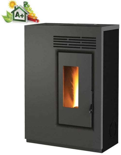 Biotermika Stufa A Pellet Bio Ge 60 E Stufa A Pellet 5,5 Kw Slim 25 Cm Con Uscita Fumi Laterale