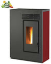 Biotermika Stufa A Pellet Bio Ge 60 E Stufa A Pellet 5,5 Kw Slim 25 Cm Con Uscita Fumi Laterale