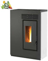 Biotermika Stufa A Pellet Bio Ge 60 E Stufa A Pellet 5,5 Kw Slim 25 Cm Con Uscita Fumi Laterale
