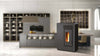 Biotermika Stufa A Pellet Bio Ge 60 E Stufa A Pellet 5,5 Kw Slim 25 Cm Con Uscita Fumi Laterale