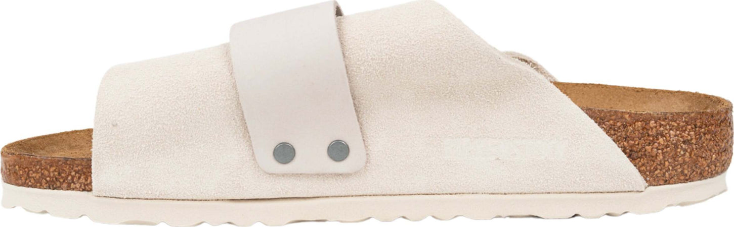 BIRKENSTOCK-Kyoto-sandalo-in-suede-in-bianco-da-uomo