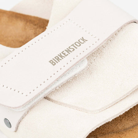 BIRKENSTOCK-Kyoto-sandalo-in-suede-in-bianco-da-uomo