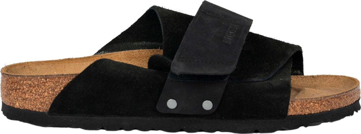 BIRKENSTOCK-Kyoto-sandalo-in-suede-in-nero-da-uomo