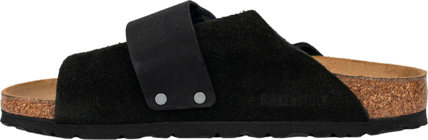 BIRKENSTOCK-Kyoto-sandalo-in-suede-in-nero-da-uomo