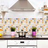 pacco da 4 Pannelli 3D Autoadesivi in PVC 30X30cm vari decori ultrarealistici ideali per bagni e cucine - Eternal Parquet