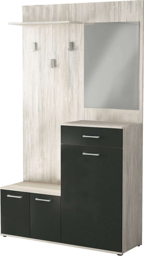 BISCA---mobile-ingresso-con-attaccapanni-Marrone-chiaro-Milani-Home