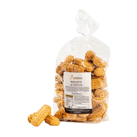 Biscotti al Cocco da 400 g. - Pugghia