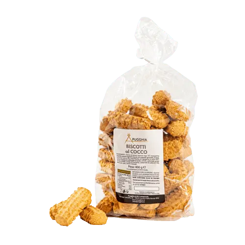 Biscotti al Cocco da 400 g. - Pugghia