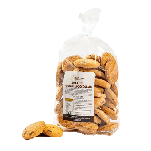 Biscotti Gocce di Cioccolato da 400 g. - Pugghia