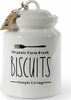 Biscottiera Barattolo Per Biscotti Muffin Dolci In Ceramica Bianca Con Scritte Casa, arredamento e bricolage > Cucina > Barattoli e Contenitori Trade Shop italia - Napoli, Commerciovirtuoso.it