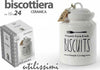 Biscottiera Barattolo Per Biscotti Muffin Dolci In Ceramica Bianca Con Scritte Casa, arredamento e bricolage > Cucina > Barattoli e Contenitori Trade Shop italia - Napoli, Commerciovirtuoso.it