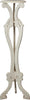 Biscottini-Alzatina-portavaso-in-legno-massello-di-mogano-finitura-bianca-anticata-40x40x133-cm
