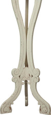 Biscottini-Alzatina-portavaso-in-legno-massello-di-mogano-finitura-bianca-anticata-40x40x133-cm