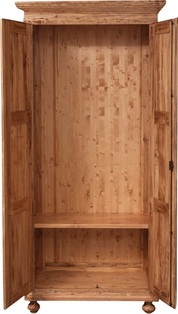 Biscottini-Armadio-Country-in-legno-massello-di-tiglio-finitura-naturale-L100xPR50xH210-cm.-Made-in-Italy