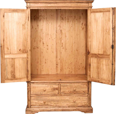 Biscottini-Armadio-Country-in-legno-massello-di-tiglio-finitura-naturale-L120xPR59xH197-cm.-Made-in-Italy