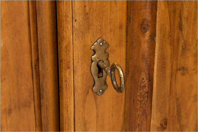 Biscottini-Armadio-Country-in-legno-massello-di-tiglio-finitura-noce-L100xPR50xH210-cm.-Made-in-Italy