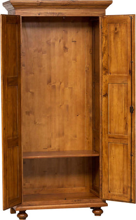Biscottini-Armadio-Country-in-legno-massello-di-tiglio-finitura-noce-L100xPR50xH210-cm.-Made-in-Italy