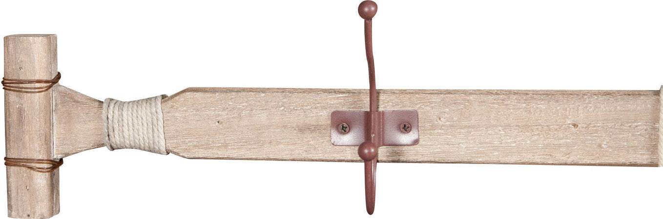 Biscottini-Attaccapanni-da-parete-a-forma-di-remo-in-legno-massello-L116,5XPR6,5XH15-cm