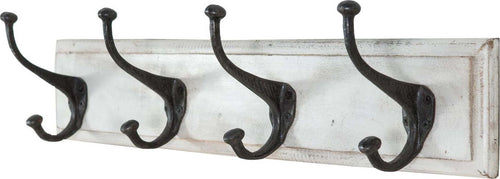Biscottini-Attaccapanni-da-parete-in-legno-massiccio-e-ferro-forgiato-a-mano-finitura-bianco-anticato-60x12x16-cm