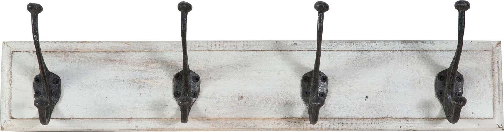 Biscottini-Attaccapanni-da-parete-in-legno-massiccio-e-ferro-forgiato-a-mano-finitura-bianco-anticato-60x12x16-cm