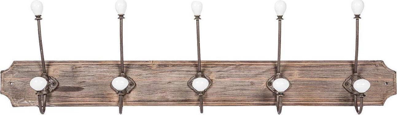 Biscottini-Attaccapanni-da-parete-in-legno-massiccio-e-ferro-forgiato-a-mano-finitura-legno-anticato-80x10x21-cm