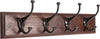 Biscottini-Attaccapanni-da-parete-in-legno-massiccio-e-ferro-forgiato-a-mano-finitura-noce-60x12x16-cm