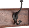 Biscottini-Attaccapanni-da-parete-in-legno-massiccio-e-ferro-forgiato-a-mano-finitura-noce-60x12x16-cm