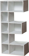 Biscottini-Bacheca-a-forma-di-lettera-E-in-legno-bianco-anticato-L30xPR18xH63-cm