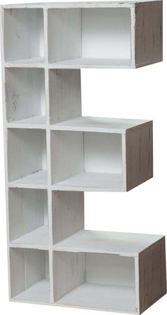 Biscottini-Bacheca-a-forma-di-lettera-E-in-legno-bianco-anticato-L30xPR18xH63-cm
