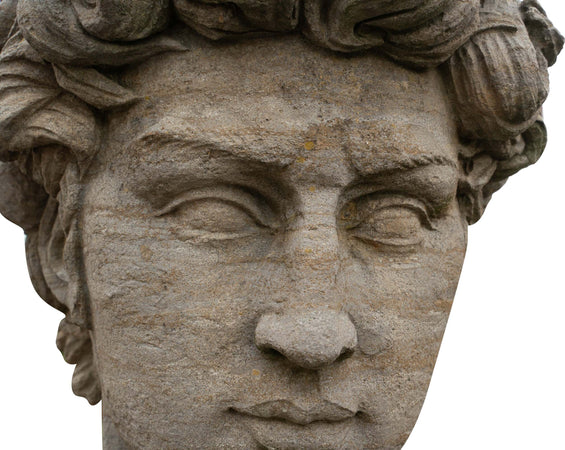 Biscottini-Busto-di-David-in-Pietra,-L43XPR35xH64-cm