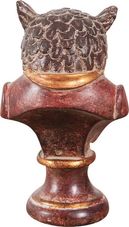 Biscottini-Busto-di-gufo-in-resina-dipinto-L8xPR6,5xH13,5-cm