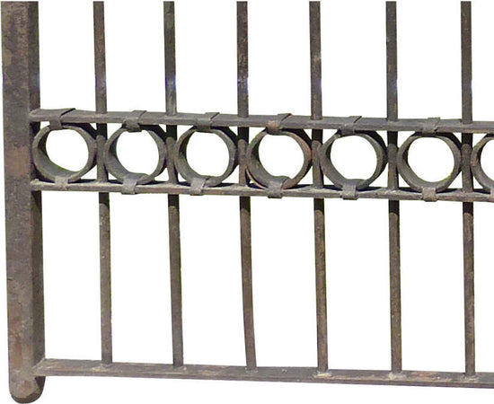 Biscottini-Cancello-in-ferro-pieno-finitura-antico-anticata-L335xPR10xH245-cm