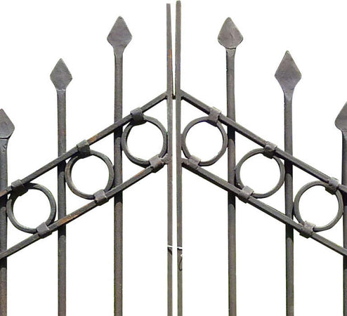 Biscottini-Cancello-in-ferro-pieno-finitura-antico-anticata-L335xPR10xH245-cm