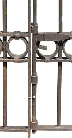 Biscottini-Cancello-in-ferro-pieno-finitura-antico-anticata-L335xPR10xH245-cm