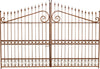 Biscottini-Cancello-in-ferro-pieno-finitura-antico-anticata-L402xPR10xH263-cm