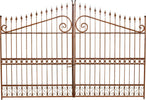 Biscottini-Cancello-in-ferro-pieno-finitura-antico-anticata-L402xPR10xH263-cm