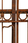 Biscottini-Cancello-in-ferro-pieno-finitura-antico-anticata-L402xPR10xH263-cm
