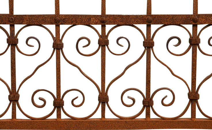 Biscottini-Cancello-in-ferro-pieno-finitura-antico-anticata-L402xPR10xH263-cm