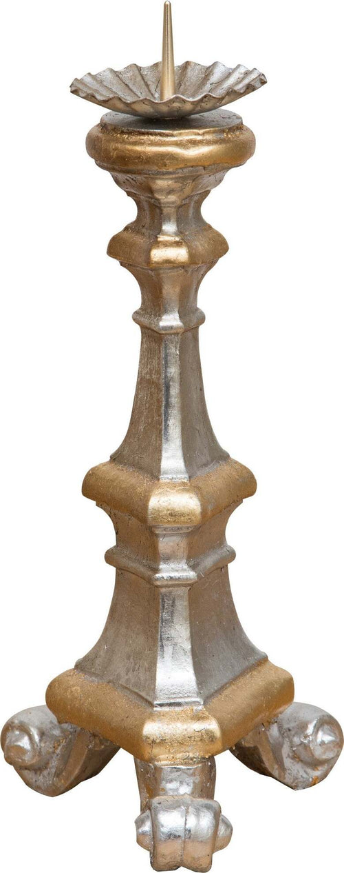 Biscottini-Candeliere-in-legno-finitura-foglia-argento-e-oro.-Made-in-Italy