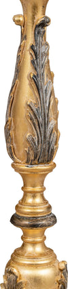 Biscottini-CANDELIERE-IN-LEGNO-FINITURA-FOGLIA-ORO-ANTICATO-E-NERO-MADE-IN-ITALY