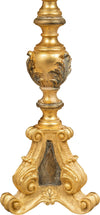 Biscottini-CANDELIERE-IN-LEGNO-FINITURA-FOGLIA-ORO-ANTICATO-E-NERO-MADE-IN-ITALY